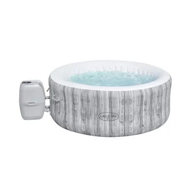 Bestway veggie air jet 4 inflatable jacuzzi with white wood design